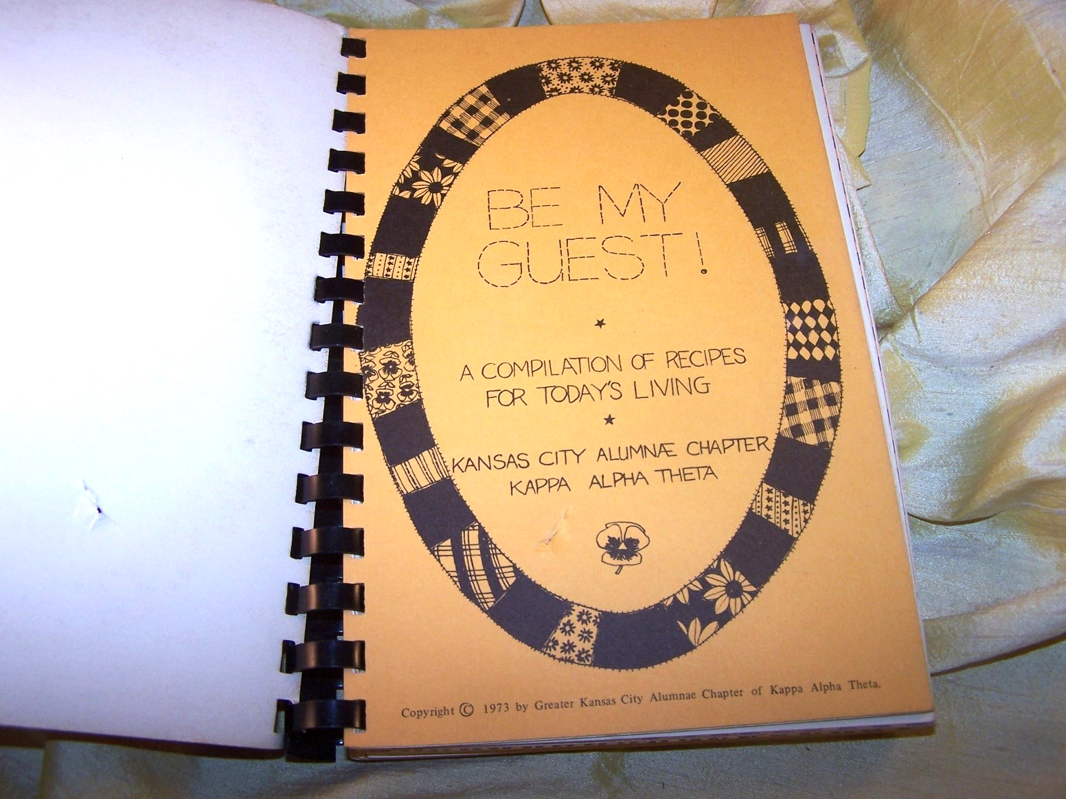 “Be Our Guest! RSVP Theta Cooks” cookbook, Kappa Alpha Theta sorority, KC alum
