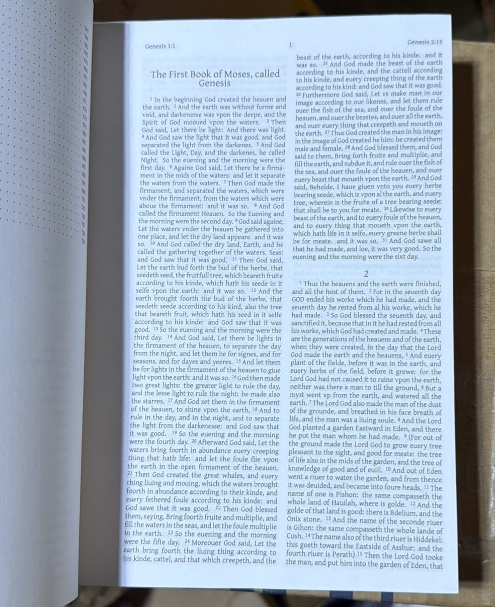 The Geneva Bible English Edition 1560 Paperback New (01)
