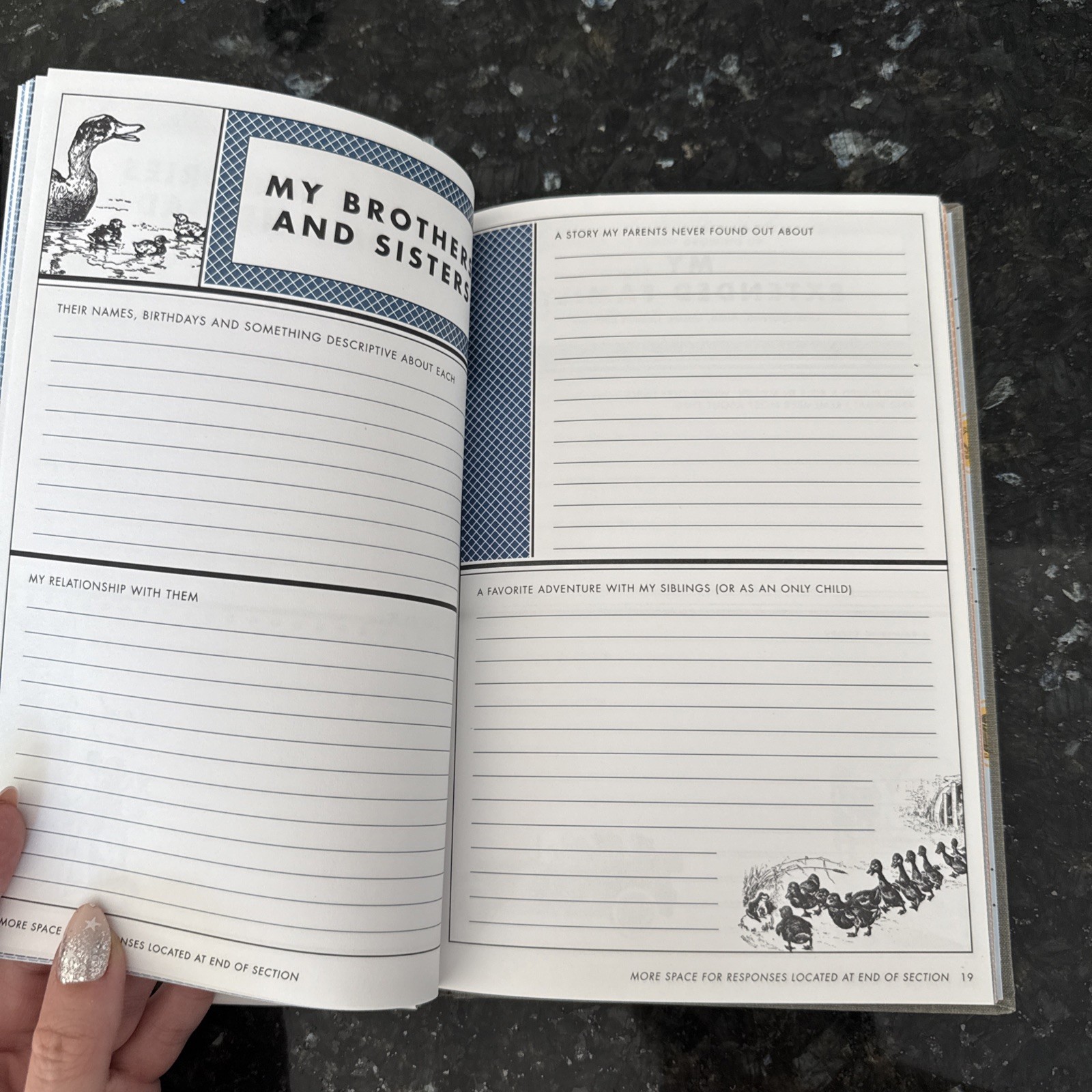 MY LIFE STORY So Far : A Journal of Personal History Book Gray New