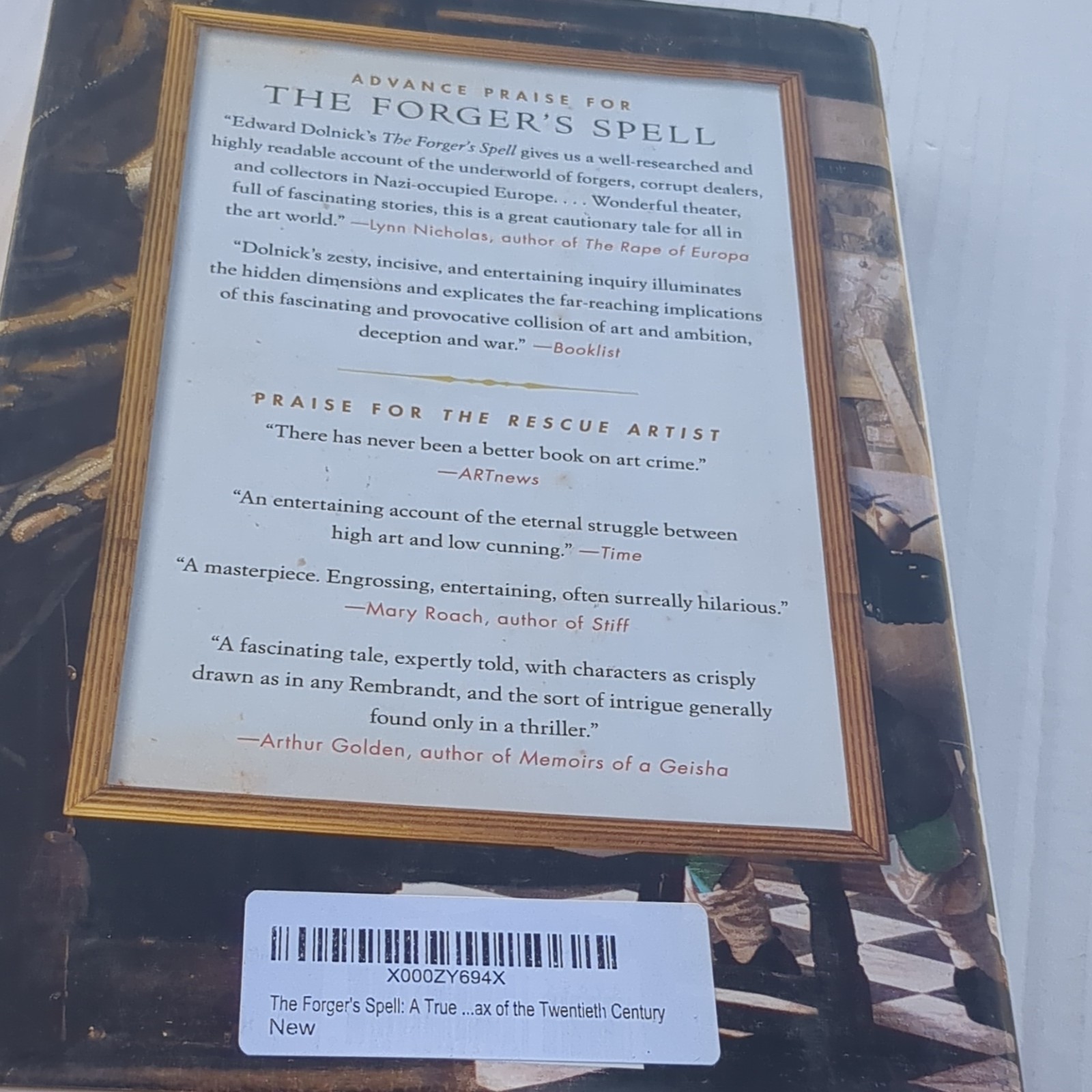 Edward Dolnick The Forger’s Spell Hardcover Art Hoaxes Vermeer Nazis True Crime