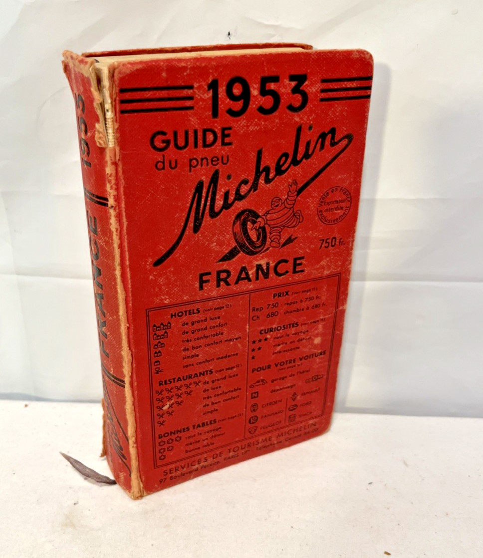 RARE Original Vintage Guide Du Pneu Michelin 1953 France Ooh la la!