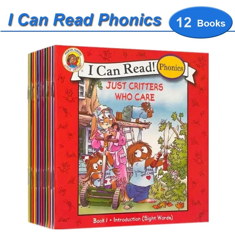 I Can Read Phonics 12-Book Set My First English Story Picture Books Montessori K