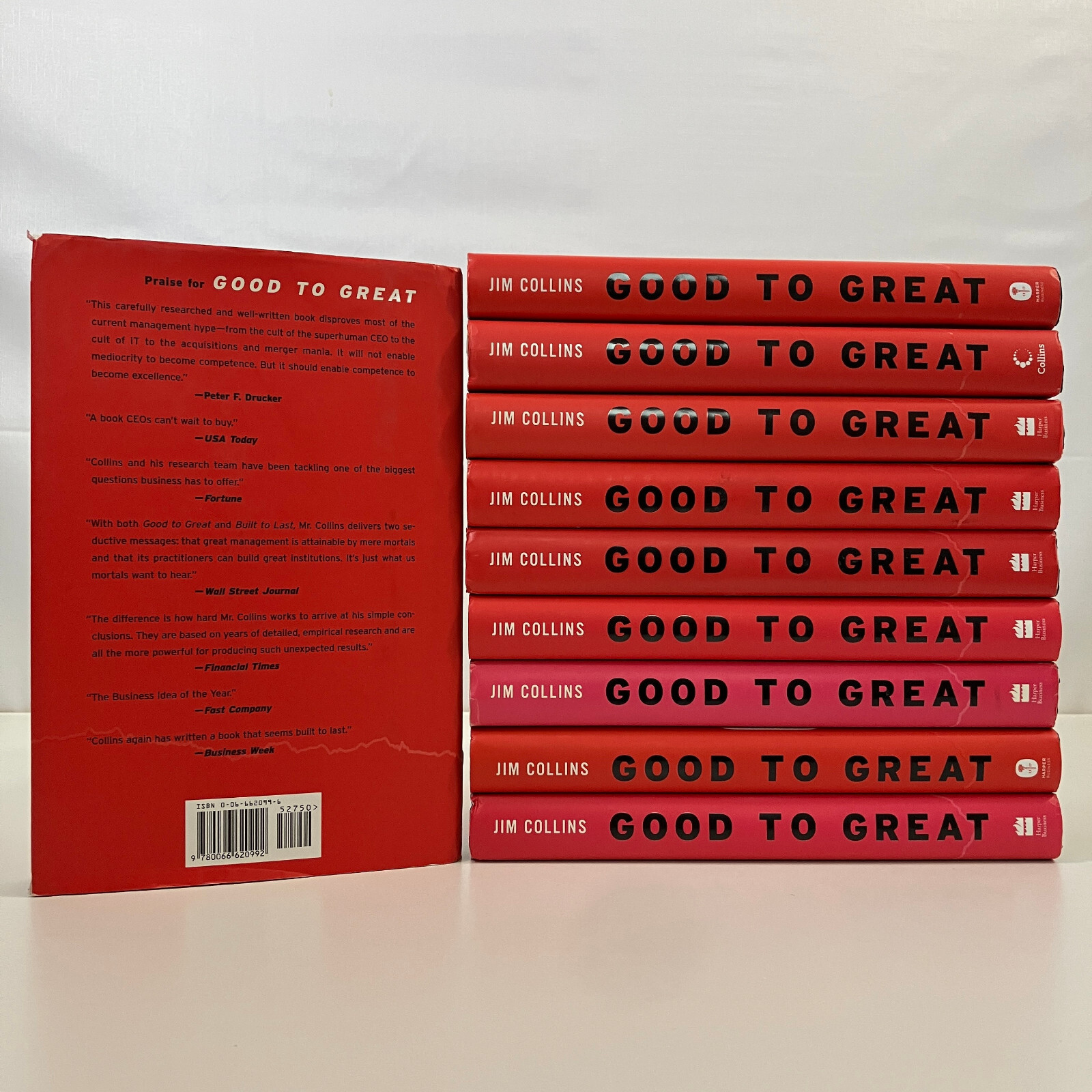 Jim Collins 10 Good to Great HCDJ Book Lot Harper Collins Business Management
