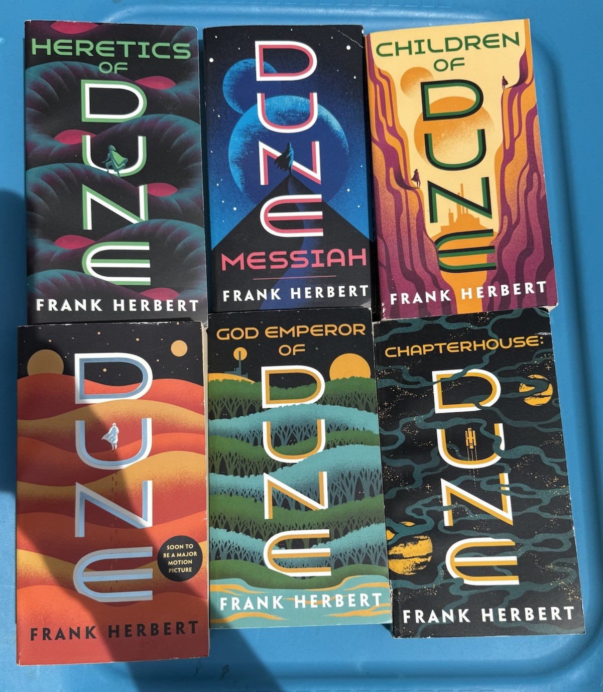 Complete Dune Series by Frank Herbert 6 Books Mass Market Paperback Set