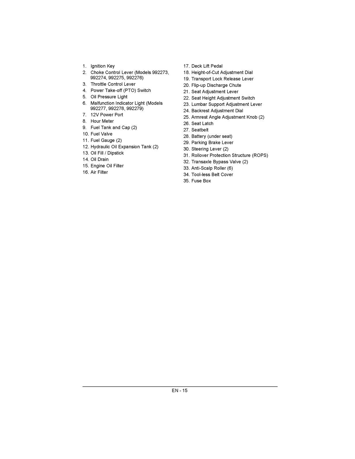 GRAVELY Pro-Turn 452 460 472 EFI OPERATORS MANUAL FASTENED – TOUGH FRONT & BACK