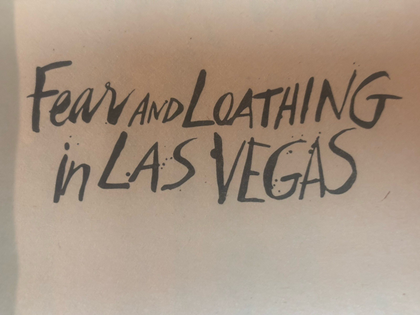 Fear & Loathing in Las Vegas Hunter S Thompson 1st Warner Printing Paperback1982
