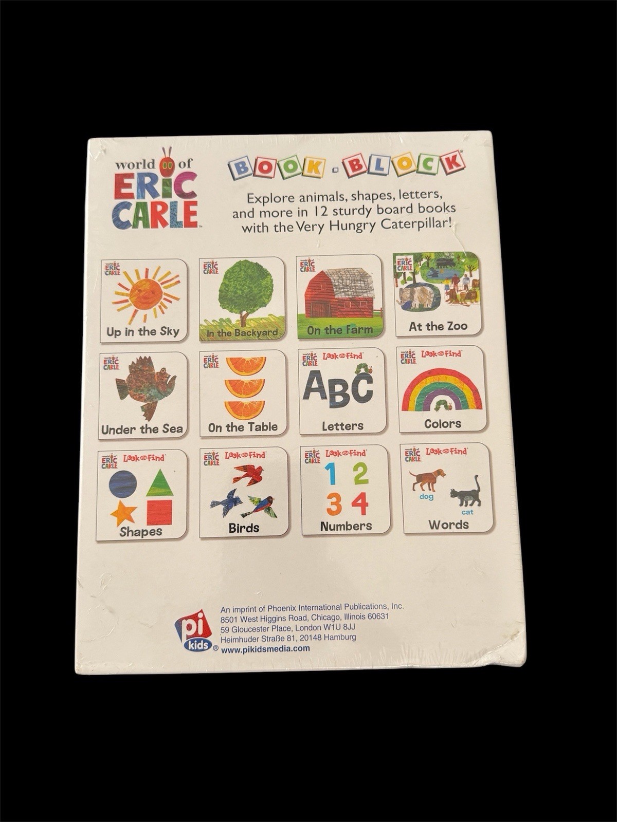 World of Eric Carle: 12 Board Books by PI Kids (2017, Children’s Board Books