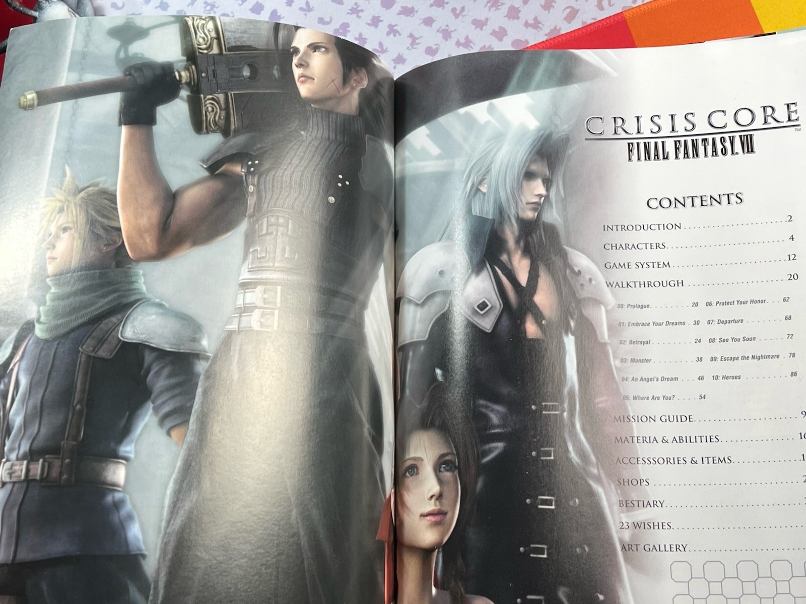 Crisis Core Final Fantasy VII 7 Brady Sony PSP Strategy Guide NMMT + poster