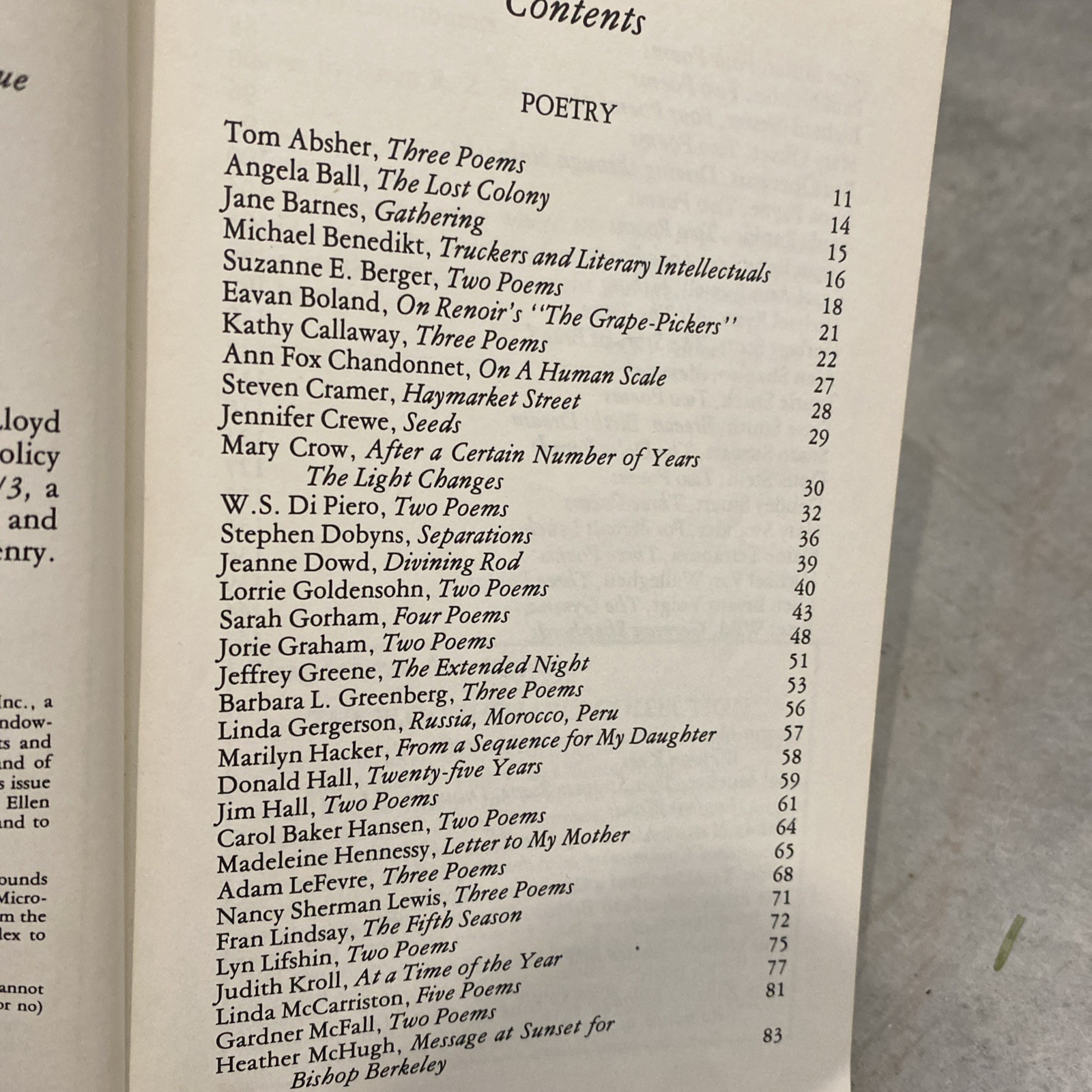 Ploughshares 1979, 1980 , 1981 Special Poetry Issue Vintage