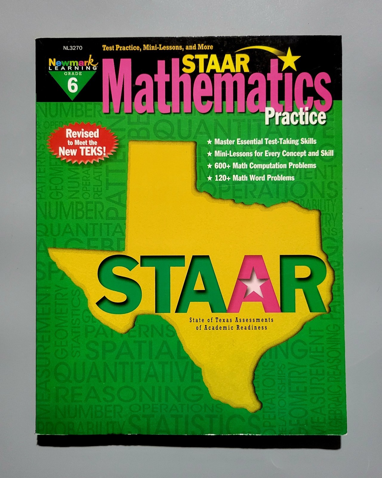 STAAR Mathematics Practice Grade 6 – Newmark Learning – PB – VG