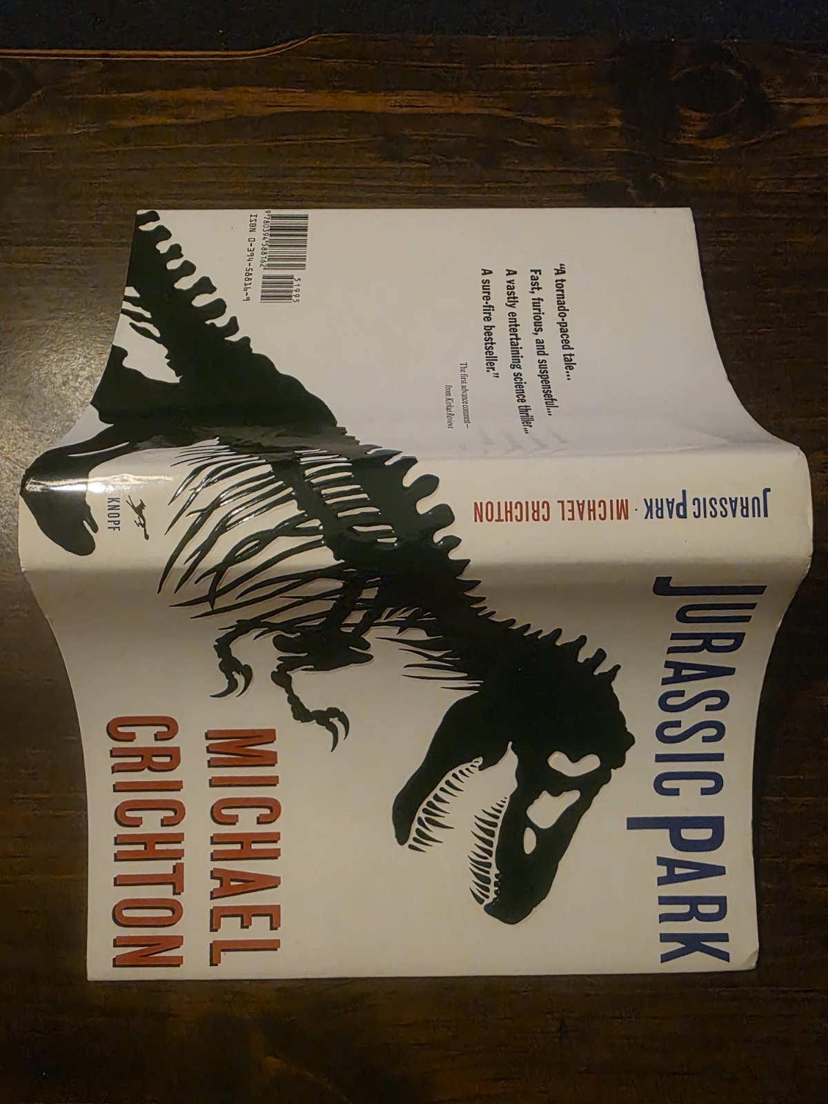Jurassic Park by Michael Crichton HCDJ 1990 First Edition First Print