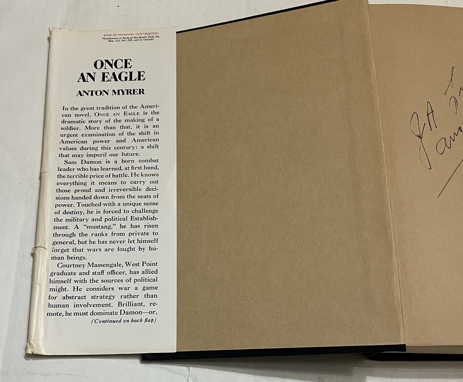 Once an Eagle By Anton Myrer (Hardcover – 1968) HTF 1ST EDITION FIRST PRINT