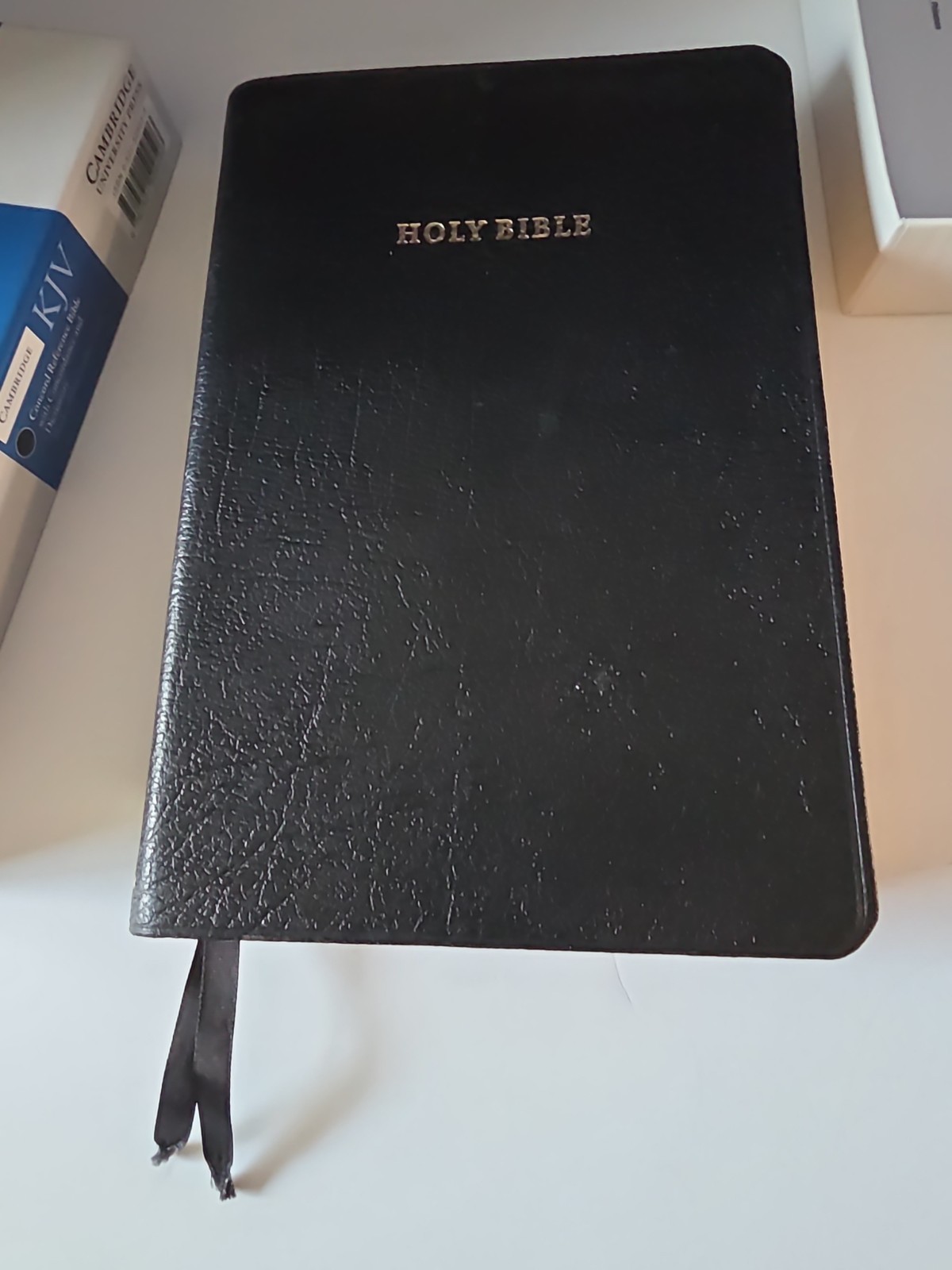 Cambridge KJV Reference Bible Genuine Black Calfskin Leather CD267 In Box