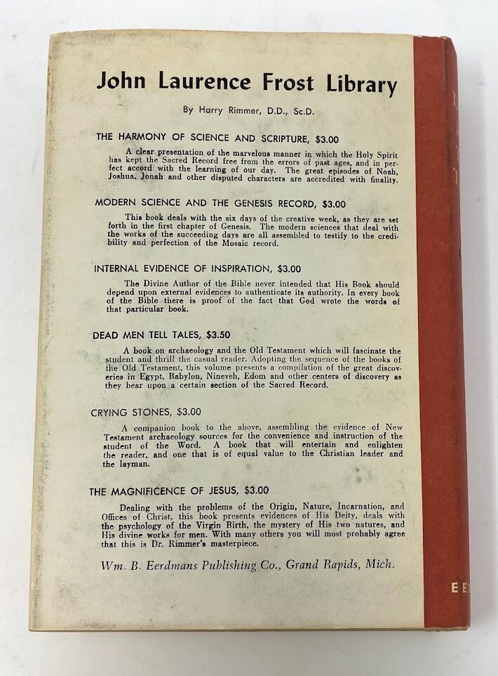 Dead Men Tell Tales by Harry Rimmer