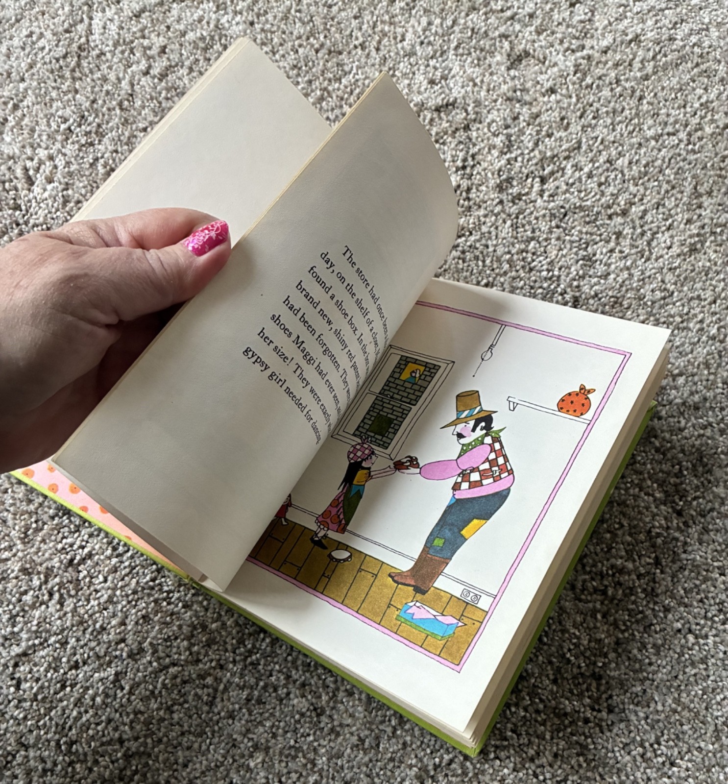 🟧 Hardcover Children’s Vintage Book Gypsy Girl’s Best Shoes by Anne Rockwell