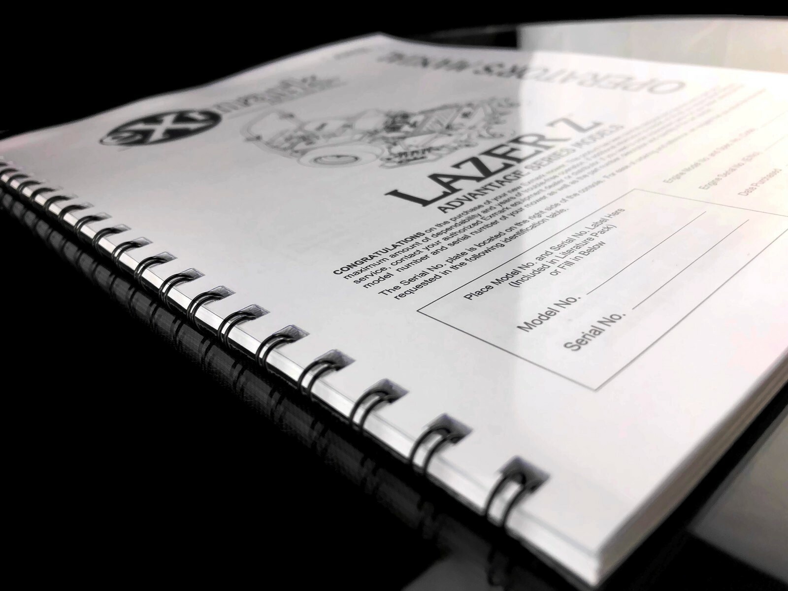 eXmark Lazer Z AS Operators Manual & Part List Diagrams LAS28KA524 SN# 670000 –