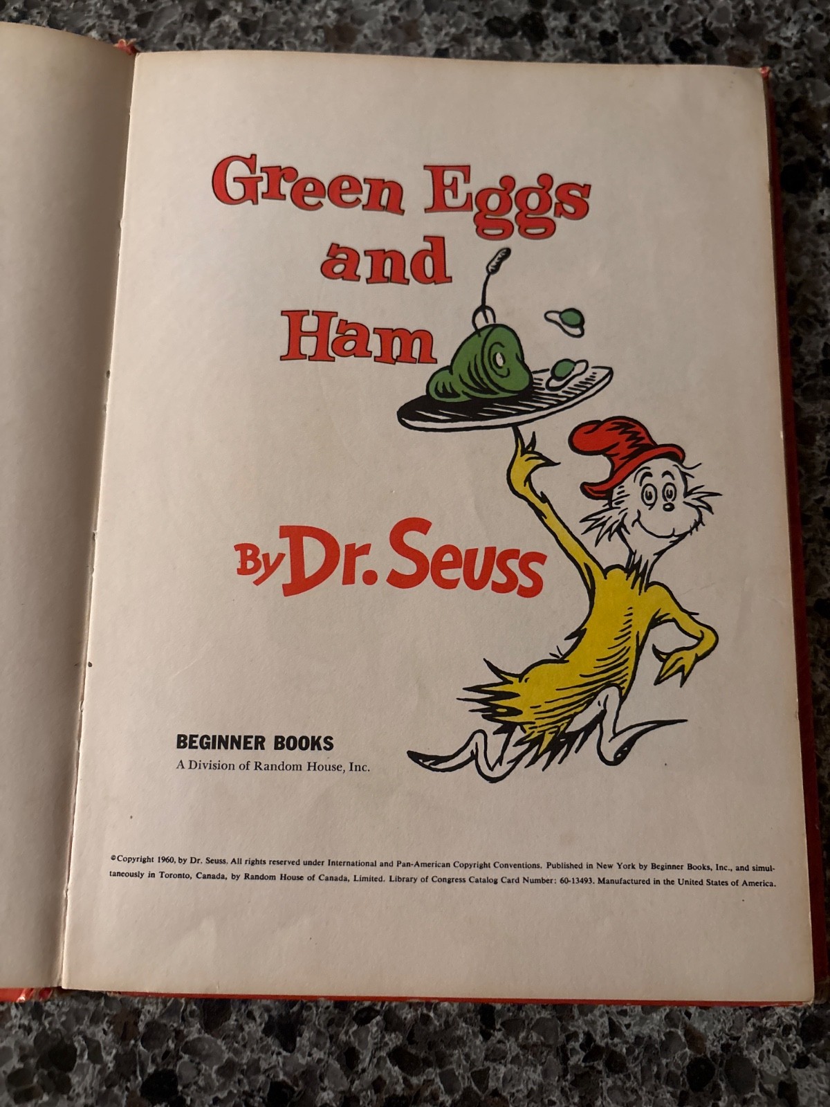Green Eggs and Ham By Dr Seuss 1960 1st Edition HB