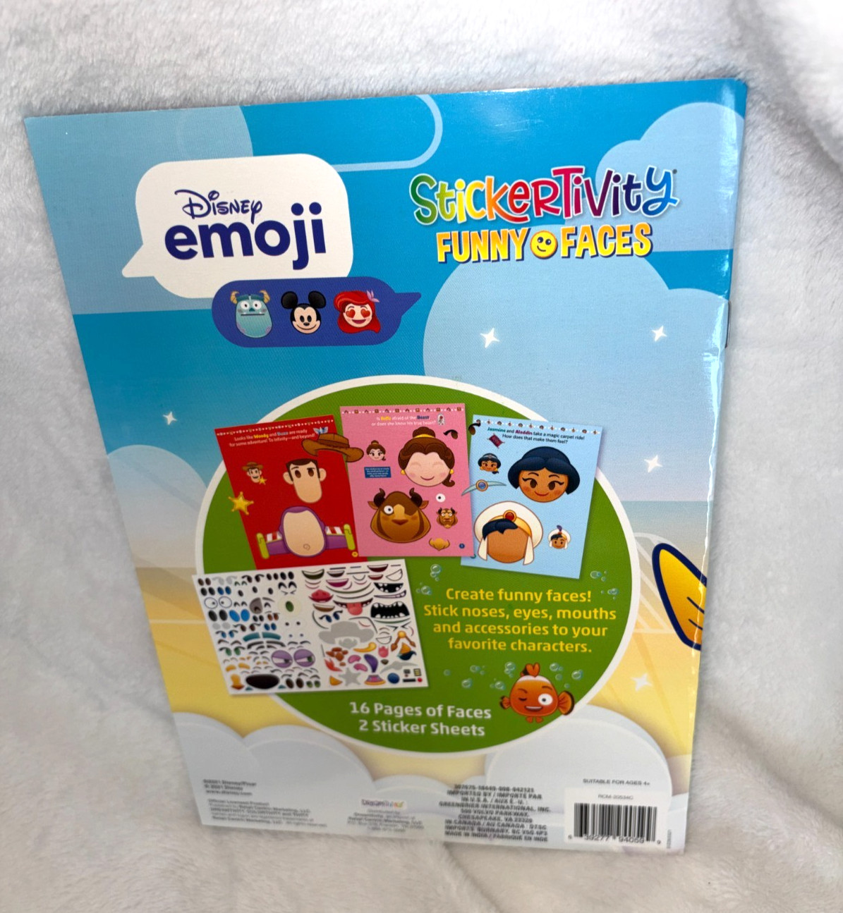 New 2021 Dreamtivity Disney Emoji Stickertivity Funny Face Sticker Activity Book