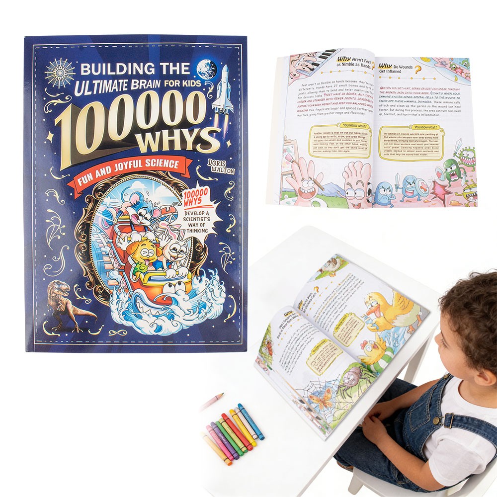 Children’s Encyclopedia Why 100,000? Kids Book Ages 6-12 Extracurricular Reading