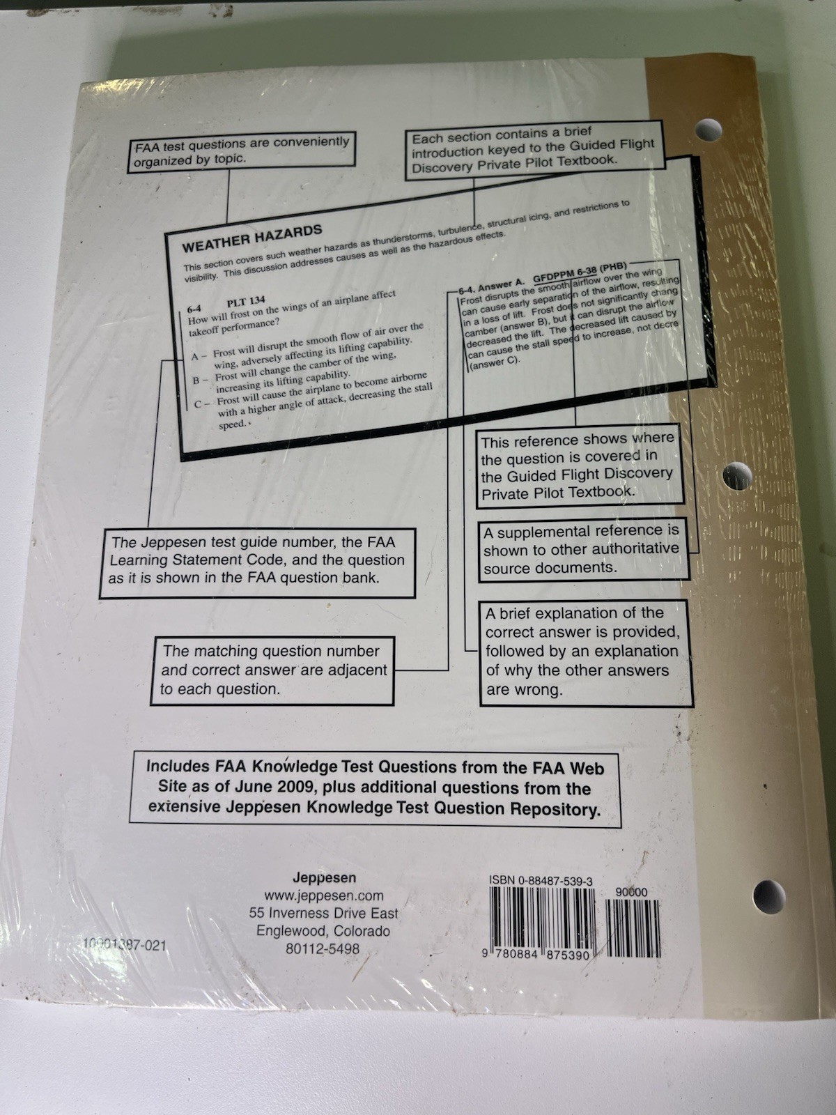 Commercial Pilot FAA Airman Knowledge Test Guide New Sealed