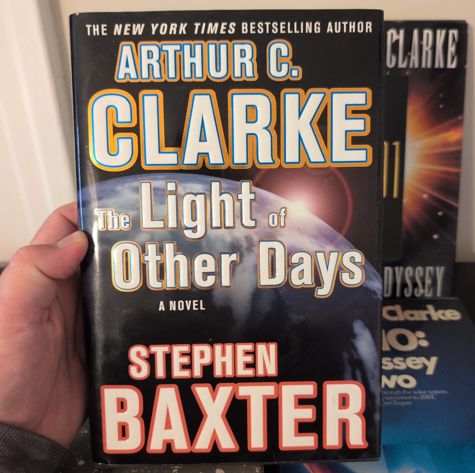 Sci-Fi Hardcover Book Lot 4 Arthur C Clarke Space Odyssey Prelude To Mars + More