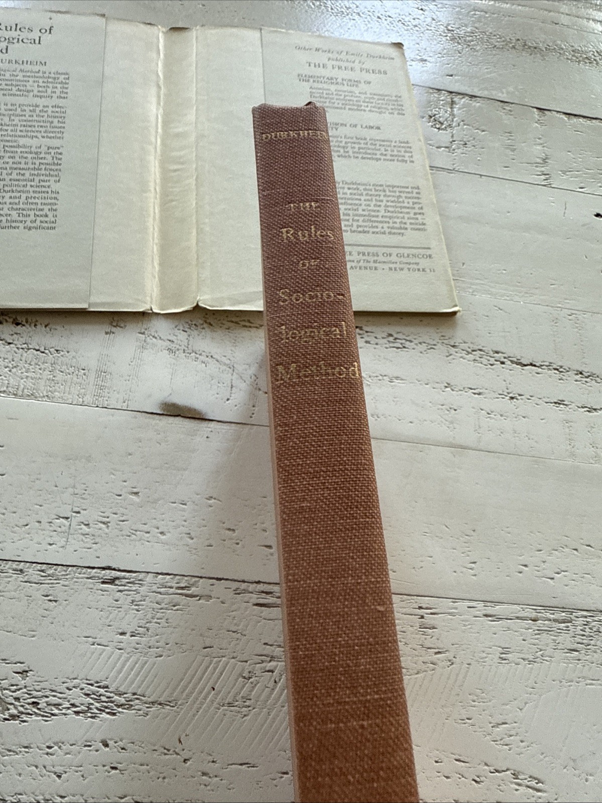 The Rules of Sociological Method by Emile Durkheim 1962 HC Free Press Edition