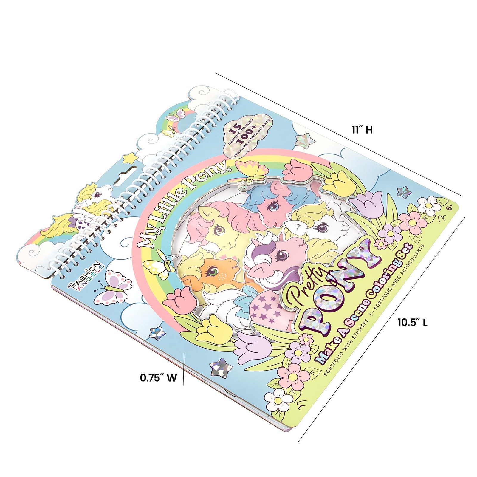 My Little Pony Pretty Pony Make a Scene Portfolio, Activity Book with 15 Sket…