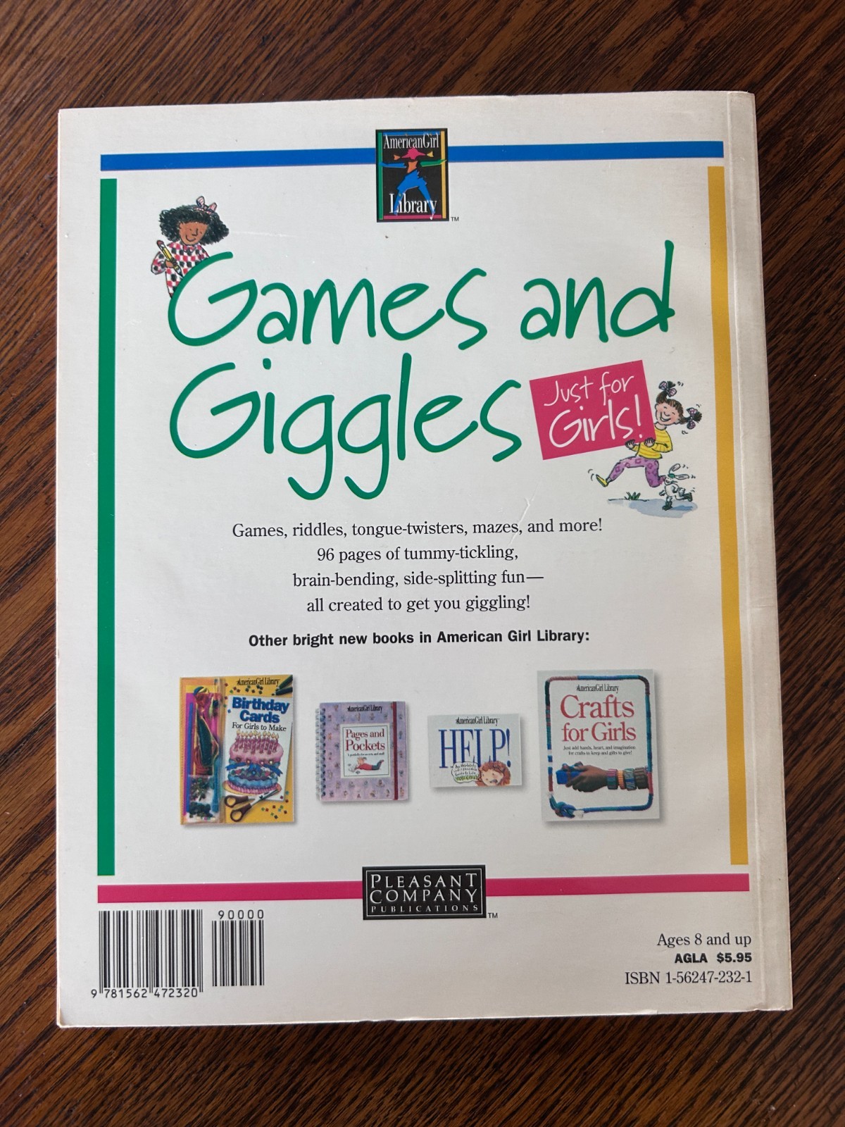 American Girl Library – Pleasant Company Games & Giggles Book 1st Edition 1995