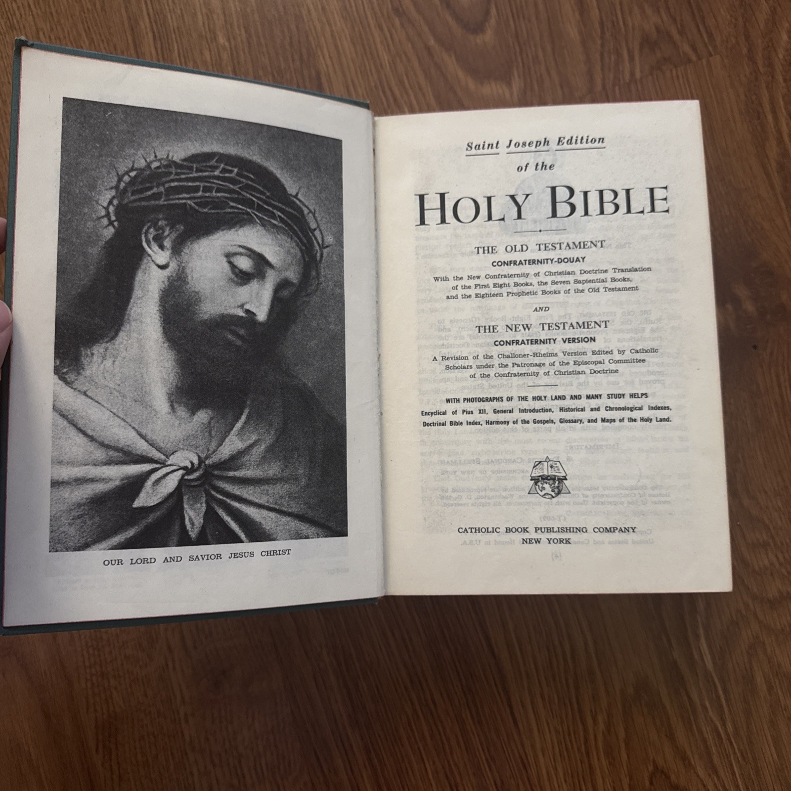 Holy Bible Saint Joseph Textbook Edition Confraternity Version Catholic 1963