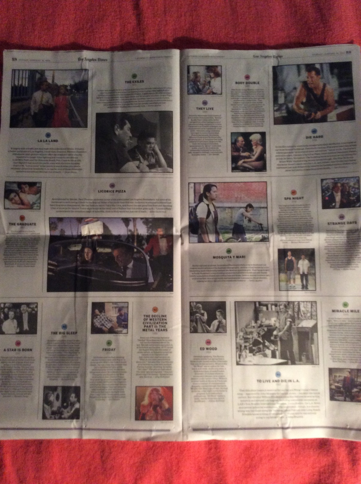 LA TIMES ENTERTAINMENT JANUARY 18 2026 101 BEST LA MOVIES LOS ANGELES FILMS