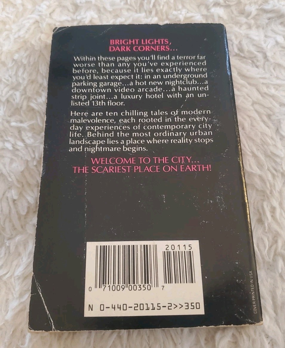 CITY JITTERS Paperback Book 1988 HORROR Christopher Fowler 10 Tales Of Terror