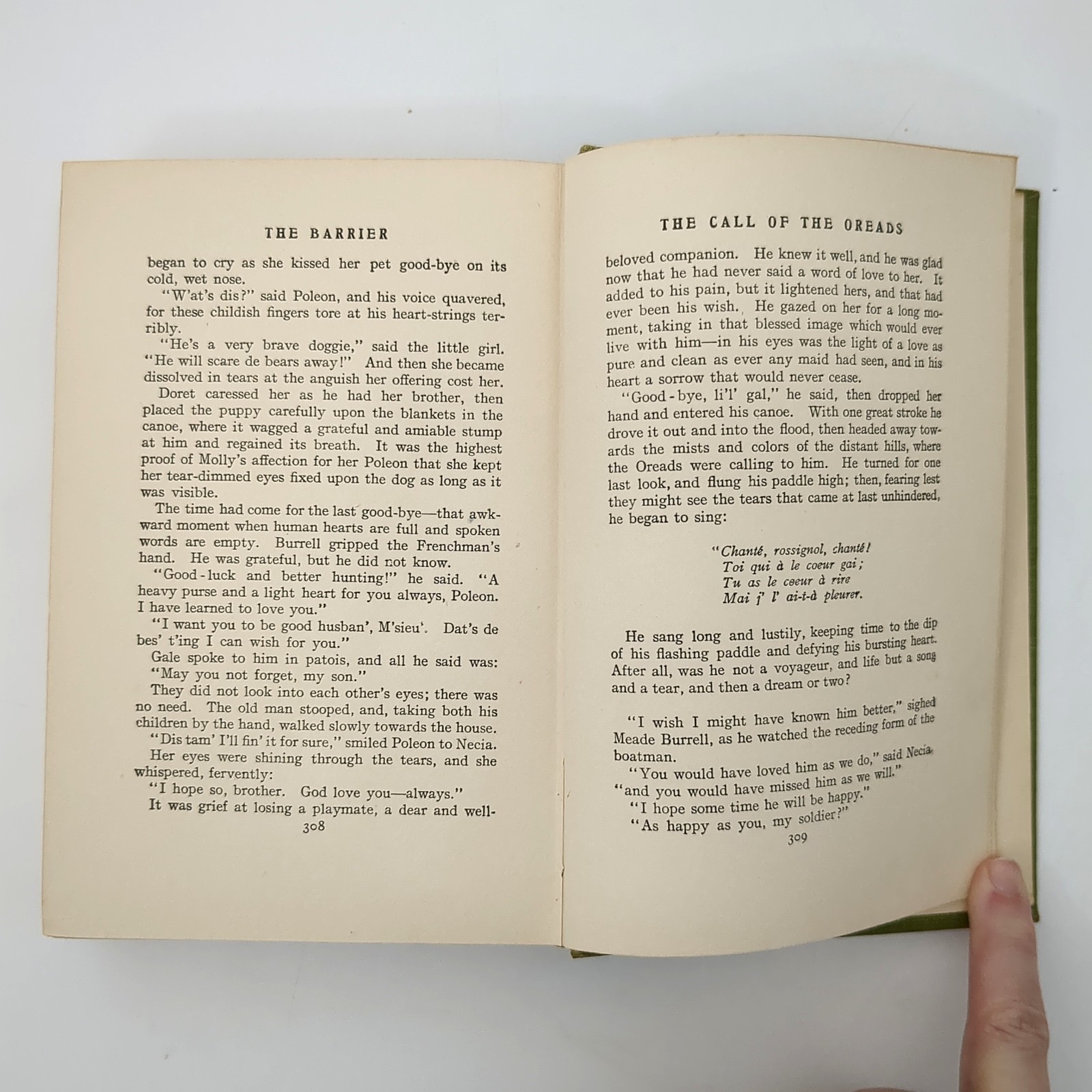 The Barrier Adventure Novel Illustrated Hardcover Book Rex Beach 1908