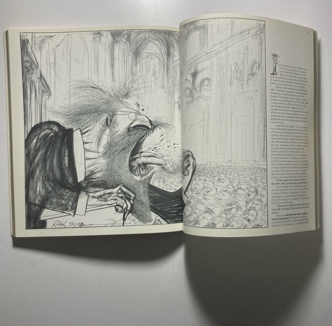 RALPH STEADMAN “Sigmund Freud” 1997 Trade Paperback Firefly Books New Edition