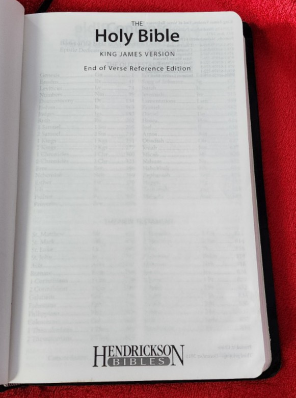 Holy Bible Hendrickson 2015 Thinline Reference Edition KJV