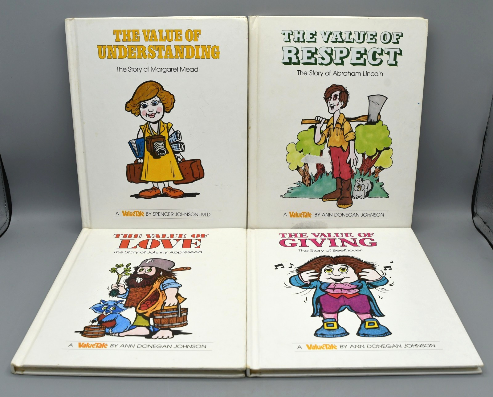 ValueTales Book Lot of 28 Johnson Vintage 1970s Hardcover Morals Biographies