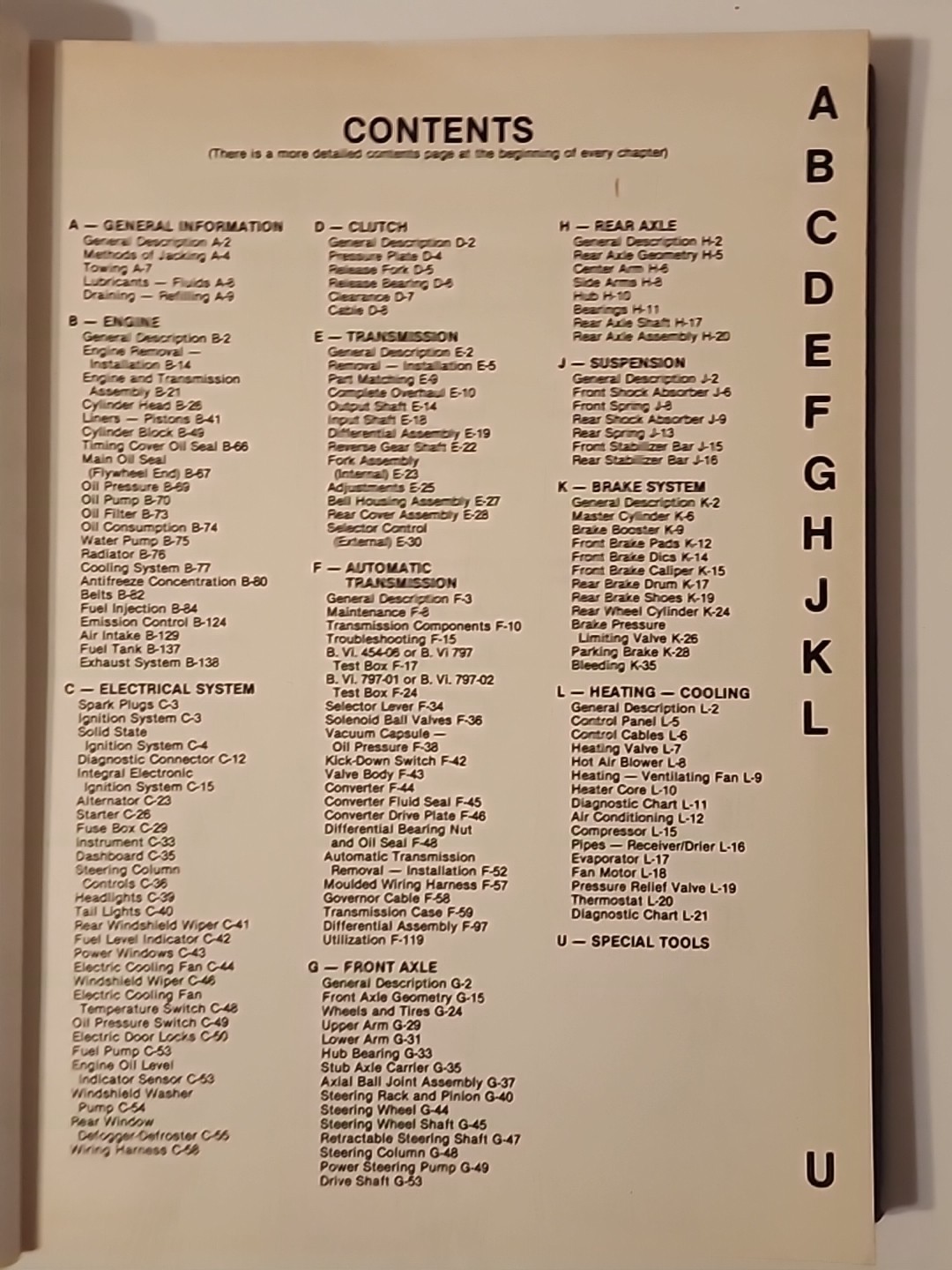 Renault Fuego M.R.238 Workshop Manual 1368-136A 1982 Engine Repair Maintenance