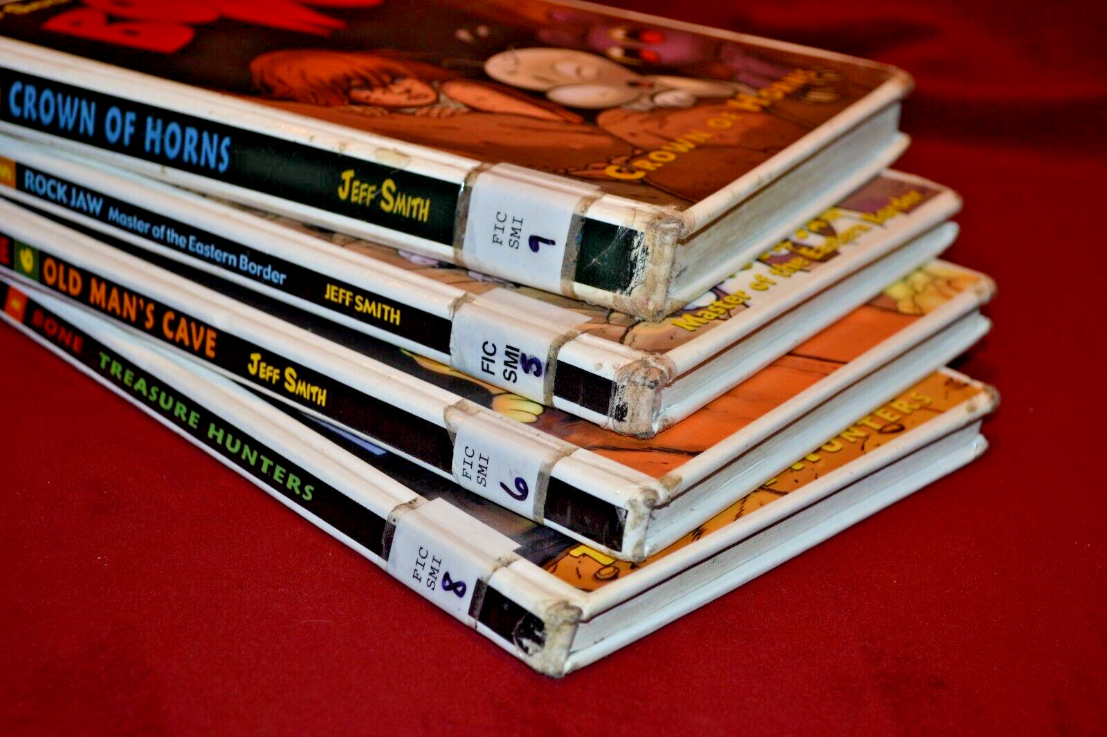 Jeff Smith Hardcover Bone Vols. 5, 6, 8, 9, Crown of Horns Rock Jaw Old Mans Ca