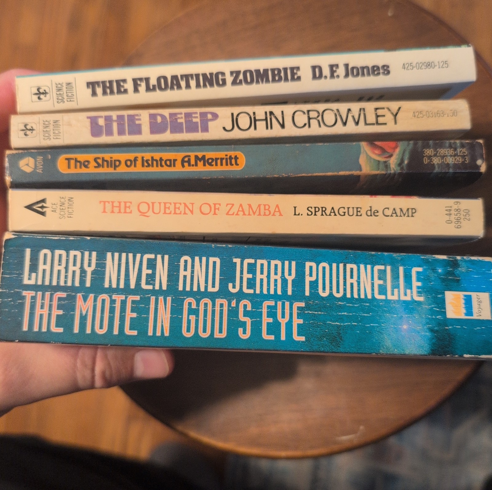 Bargain Book Lot 5 Sci-Fi Paperbacks for $20 Vintage Good Condition