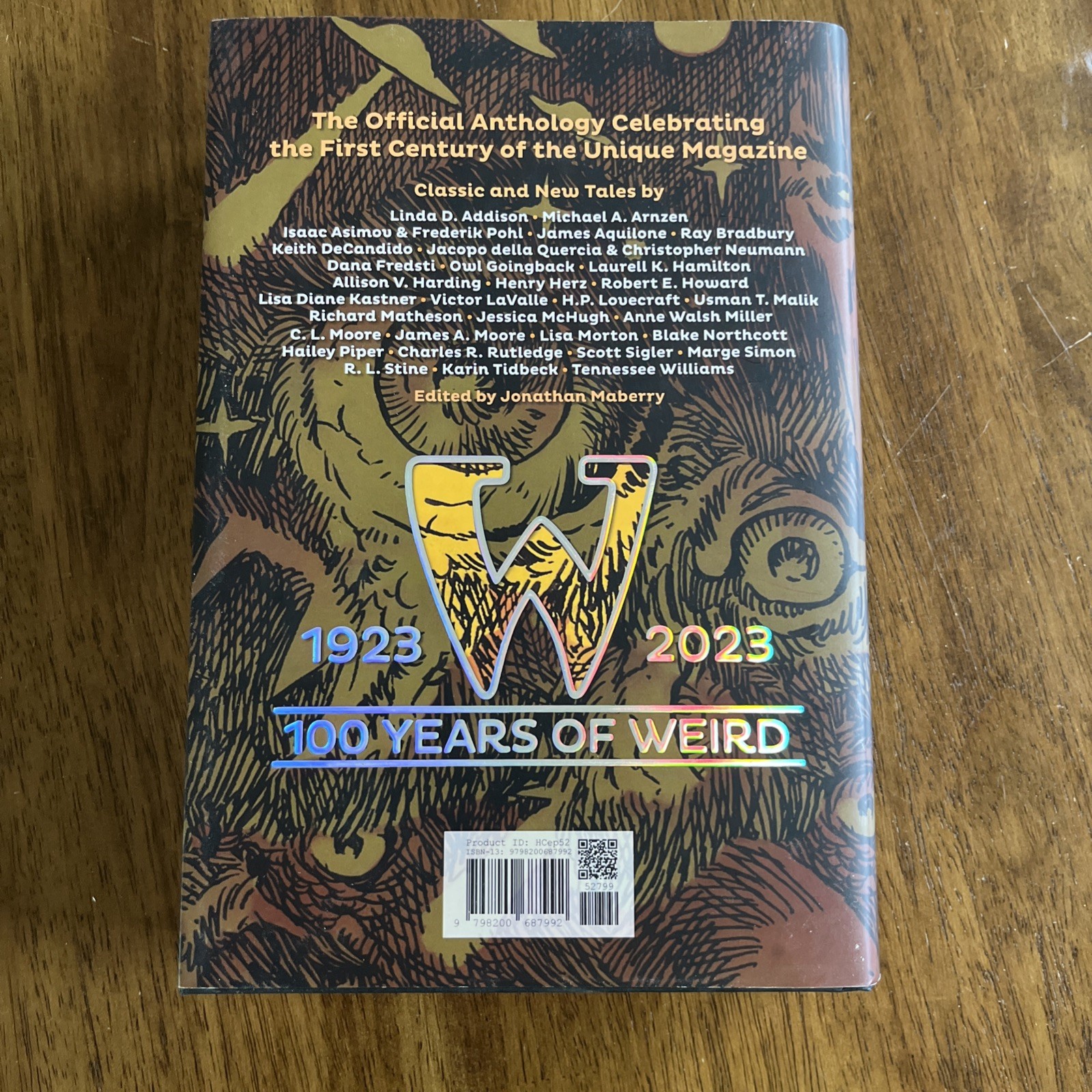 Weird Tales: 100 Years of Weird edited by Jonathan Maberry Gently Read