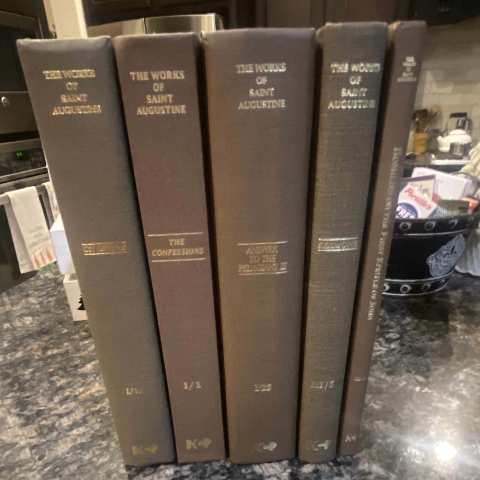 Augustine Hardcover 5 Book Set Saint Augustine Mixed Lot like new