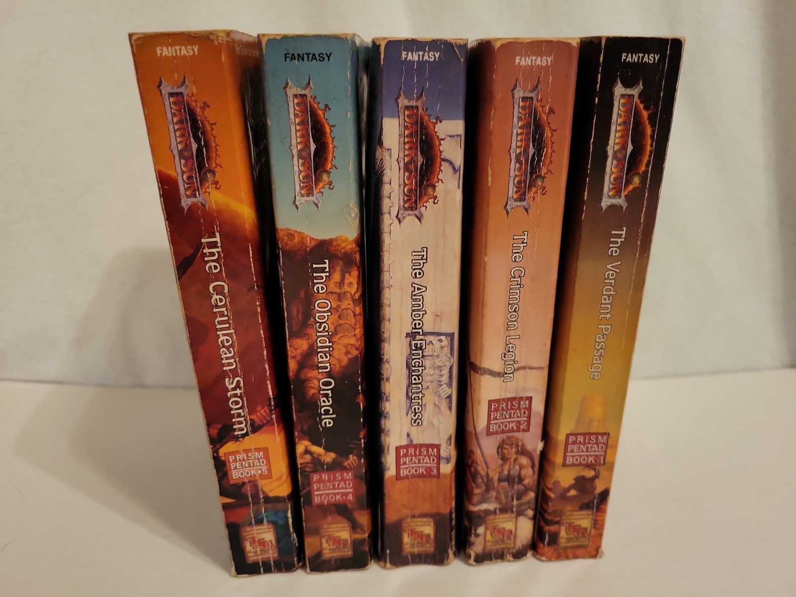 Dungeons And Dragons Dark Sun Prism Pentad Paperback Complete Book Lot 1-5