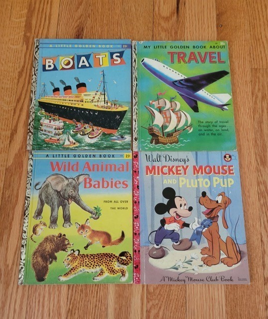 *FREE SHIPPING*A Little Golden Book Vintage Lot Of 4 Includes 50’s First Edition