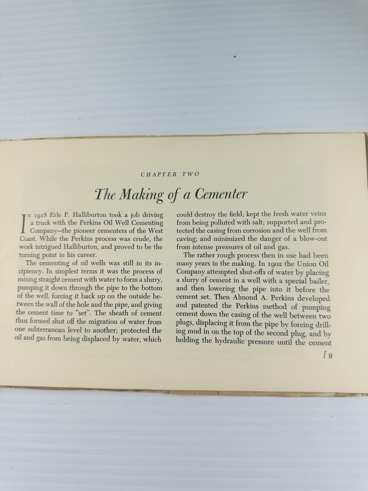 Erle P Halliburton Genius with Cement 1st Ed 1959 Duncan OK by J Evetts Haley