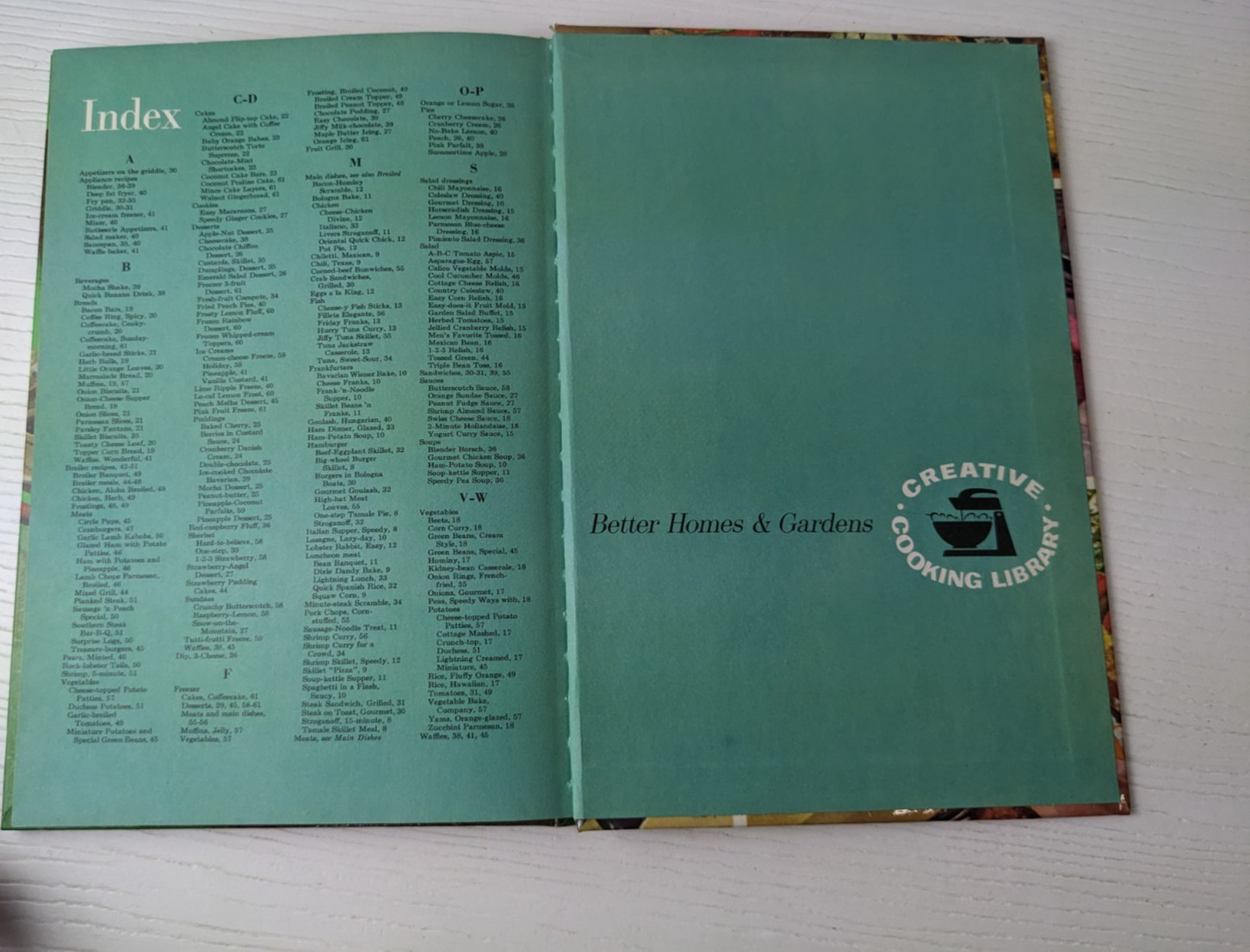 Retro BETTER HOMES & GARDENS MEALS IN MINUTES Hardcover Cookbook Vintage 1963