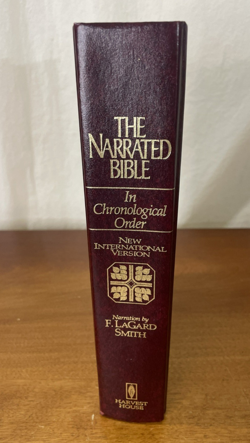 Narrated Bible in Chronological Order by F. LaGard Smith 1984, Hardcover- Good