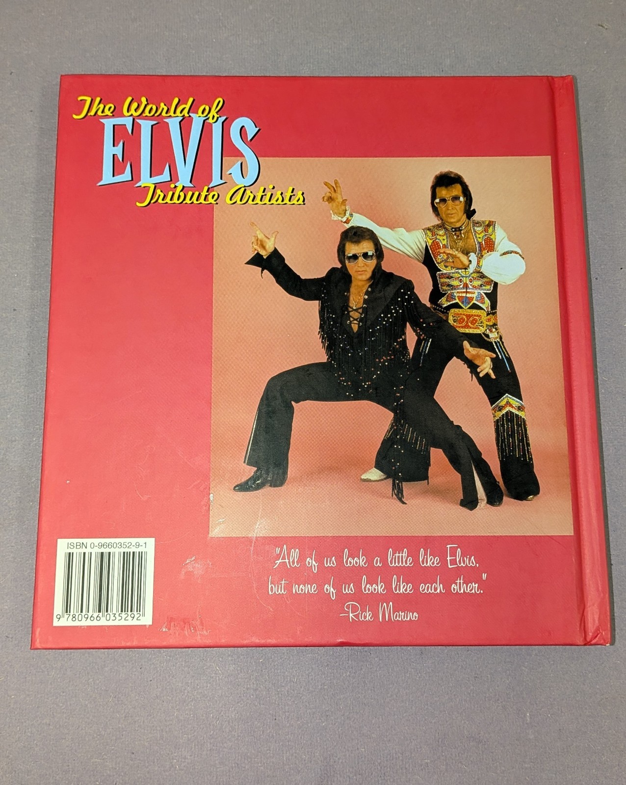The World Of Elvis Tribute Artists Hardcover Picture Book Verve Editions (2005)