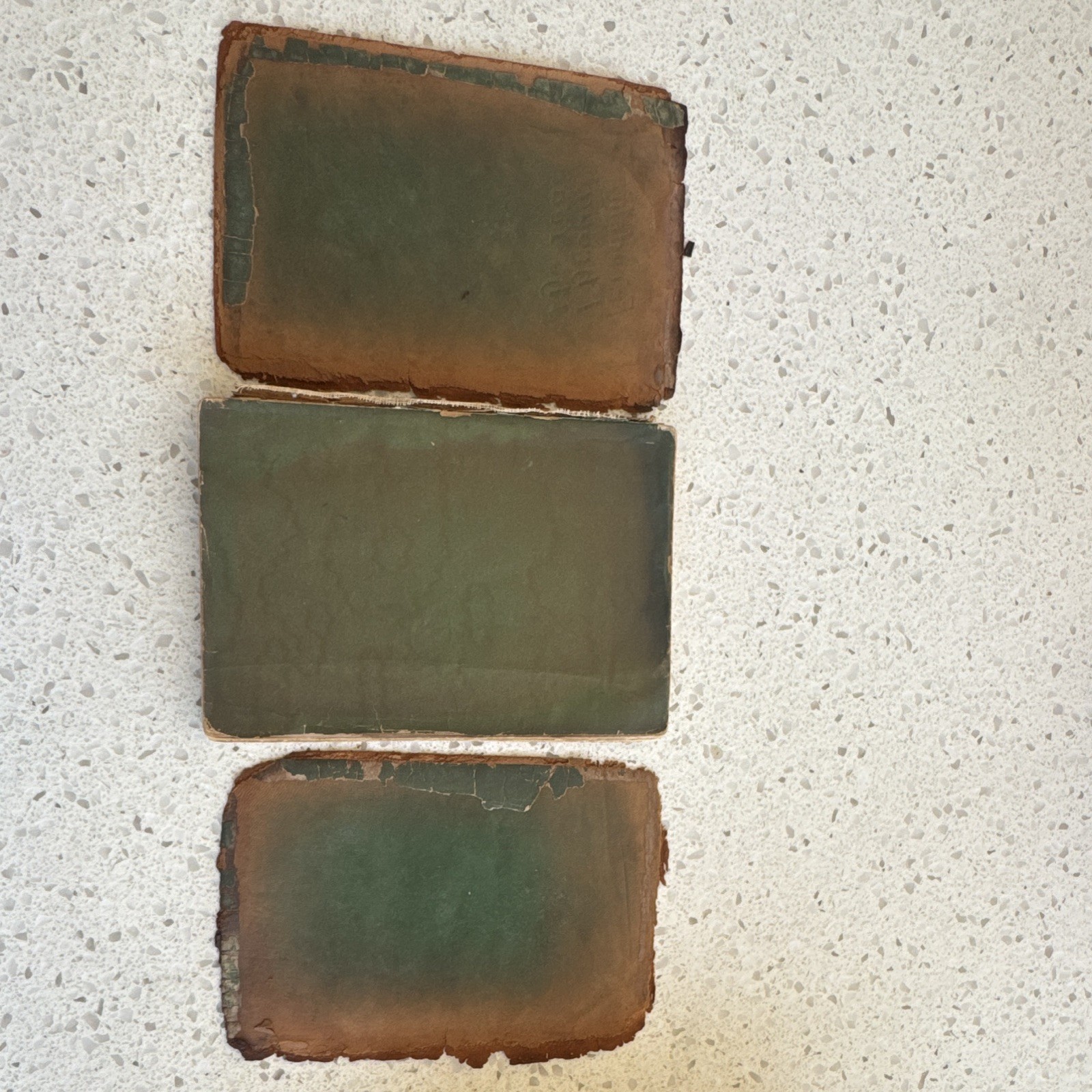 Antique Bookbinder’s Project Lot – 2 Antique Books for Restoration, Repair, Art