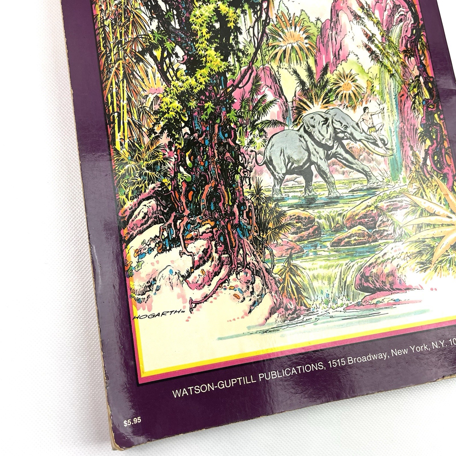 Jungle Tales of Tarzan Edgar Rice Burroughs Burne Hogarth Illustrated Book 1976