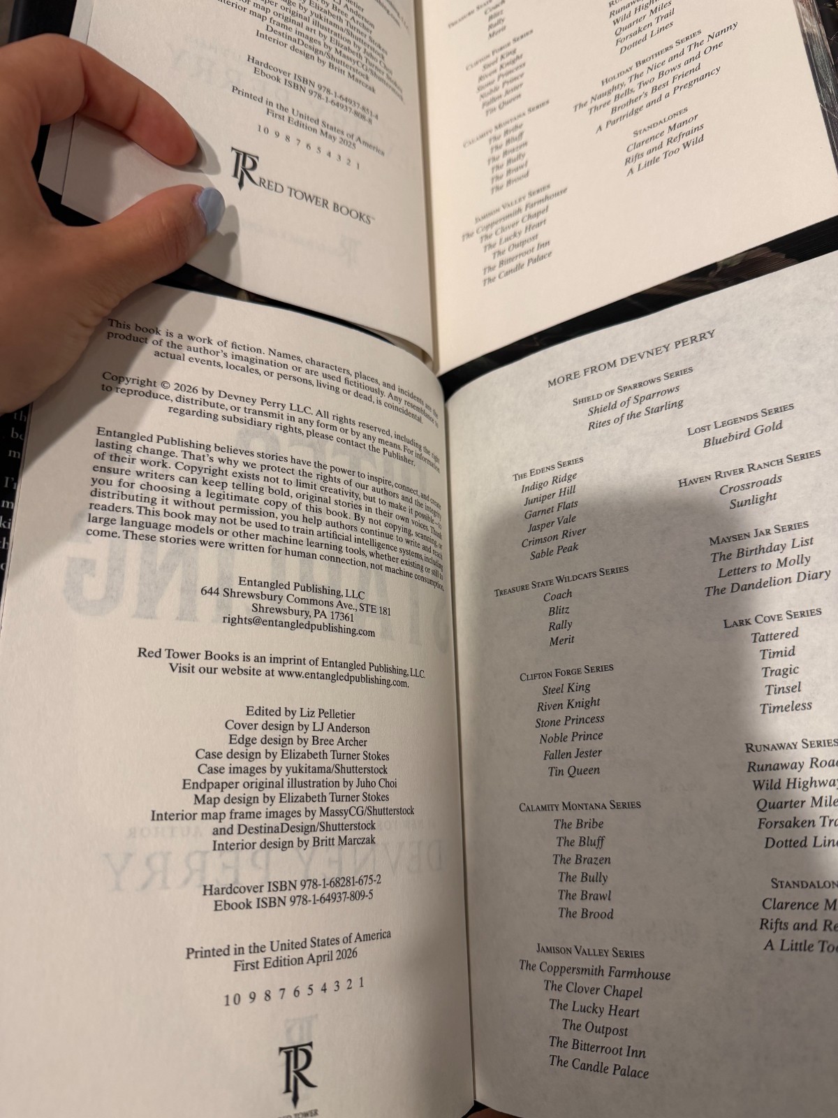 Shield of Sparrows & Rites of the Starling – Devney Perry DELUXE SPRAYED EDGES