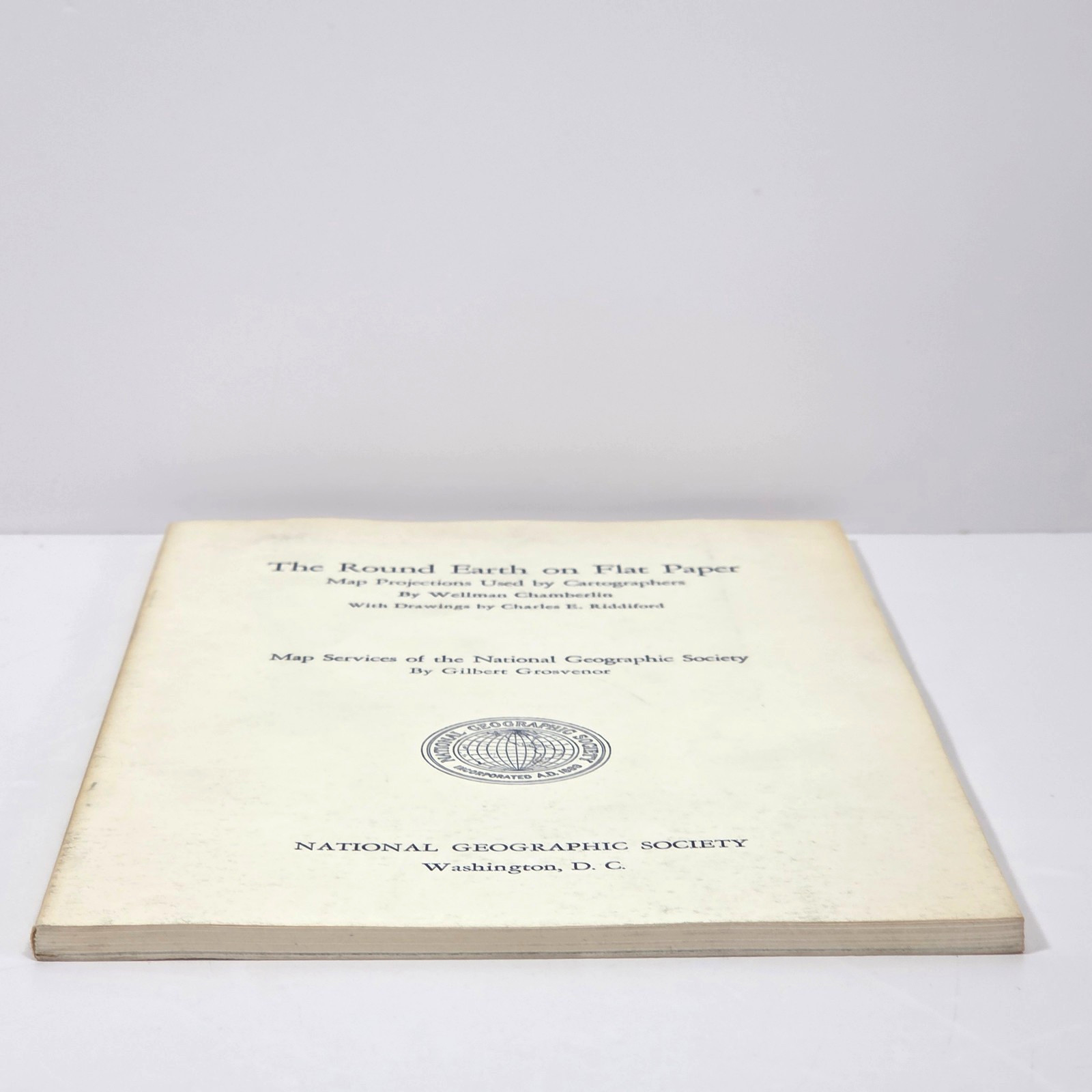 Round Earth Flat Paper Map Projections Cartographers Chamberlin 1950 Illus NGS